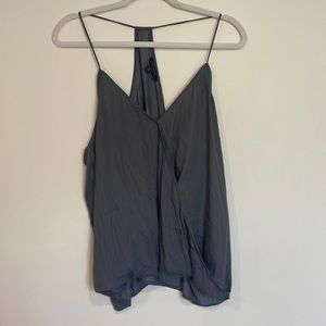 Satin Wrap Tank Top